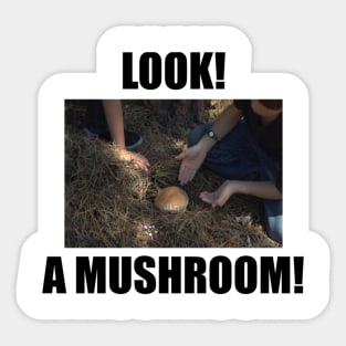 Look! A mushroom! Sticker